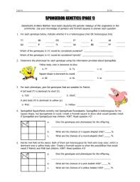 A distinguishing quality or characteristic. Spongebob Genetics Page 1
