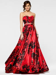 Black And Red Ball Gown Red Ball Gowns Ball Gowns Strapless Dress Formal