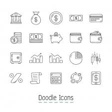 Download Doodle Financial Icons For Free Vector Free Doodles Icon