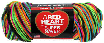 red heart super saver yarn 236 yd 3939 blacklight 1