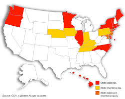 the states with state death taxes for 2013 forbes