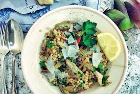 Fregola Sarda Rezept Mit Artischocken Aus Sardinien Vegetarisch Rezepte Artischocken Rezepte Gemusegerichte