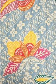 5x7 Batik Flowers Printed Rug Seni Tradisional Kain Ide Menggambar