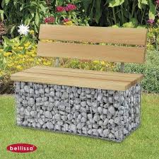 Gabionen Bank Calma Douglasie Holz Gabionen Douglasie