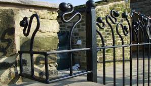 The remote control for security gates is an extra item to carry around that can be expensive to replace if lost. Wrought Iron Gates Bespoke Metal Work Oldham Manchester