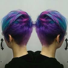 Manic panic, special effects, and punky instructions both say to leave the dye in for 30 minutes (or less), but if you want the dye to last longer, let it sit in your hair longer. Split Dyed Hair Pixie Cut Novocom Top