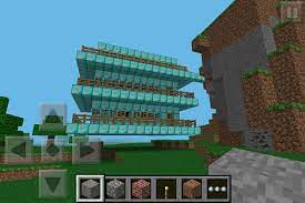 With three levels and sturdy supporting pillars, the rural house looks big. My Diamond House Minecraft Pe Minecraft Building