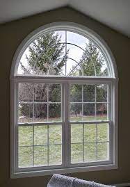 The leaded look glass is then sealed for energy efficient triple glazing in our. Vinyl Arch Top Window Replacement Brightens Up Bedroom Pella Windows Of Dayton