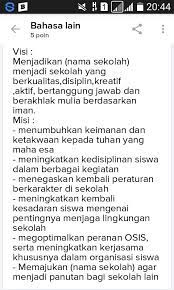 Check spelling or type a new query. Apa Saja Visi Dan Misi Osis Smp Brainly Co Id