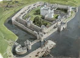 The Tower London Which Is Different To The Current Layout Traitors Gate Was Accessed From The River Fantasy Castle Medieval Castle Castle Designs