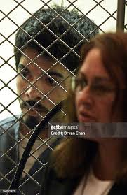 Vincent Henry Sanchez, left, appears for a bail hearing in which bail...  News Photo