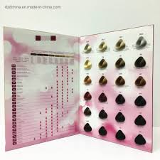 Hot Item Professional Hair Color Chart And Hair Color Swatch Book Manufacturer