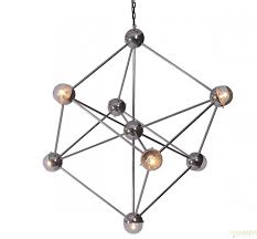 Lustra Suspendata Design Vintage Molecule Md F053 240 Polished Nickel Sw Nou Lustre Vintage Retro Industria Style Corpuri De Science Decor Retro Vintage