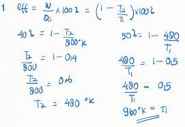 Sebuah mesin carnot yang menggunakan reservoir suhu tinggi bersuhu 800k mempunyai efisiensi sebesar 40%. 1 Sebuah Mesin Carnot Yang Menggunakan Reservoir Suhu Tinggi Yang Bersuhu 800 K Mempunyai Efisiensi Brainly Co Id