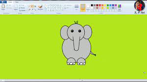 How to draw ms paint in computerms pain drawing computercomputer educationcomputereducatiotechnical kcl How To Draw A Elephant Step By Step Easy Tutorial Ms Paint Drawing Youtube