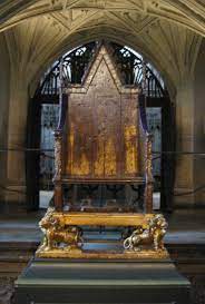 First time for the coronation of james i in 1601, partly as a result of the reformation in england requiring services. Coronation Chair Wikipedia