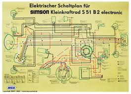 Simson Schaltplan F S51 B2 Elektronik In Simson Ersatzteile Zubehor Bucher Poster