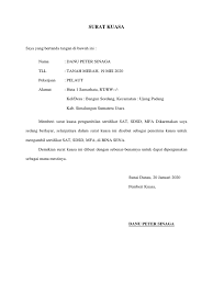 Begini, secara umum surat kuasa adalah sebuah surat yang berisi pernyataan bahwa kita memberikan kuasa atau wewenang kepada seseorang secara resmi untuk. Surat Kuasa Docx