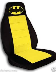 2 Cute Car Seat Covers In Black And Yellow With Yellow Batman High Quality Cute Car Seat Covers Batman Car Cool Car Accessories