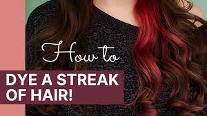 You can then change the color of the streak. How To Dye A Streak Of Hair Youtube