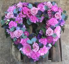 Pink And Purple Open Heart Funeral Flowers Funeral Floral Funeral