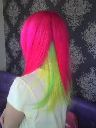 Pin By Brittany Luter On Beauty Nails Neon Hair Color Neon Hair Rainbow Hair