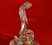 Estatua De Serpiente De Ceramica Blanca | Cobra | Feng Shui | Au00f1o Chino