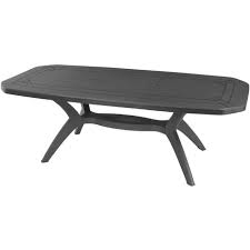 Vous allez voir, votre quotidien n'en sera que plus radieux. Table De Jardin Extensible 165 220x100cm Resine Gris Anthracite Ibiza Grosfillex Pas Cher A Prix Auchan
