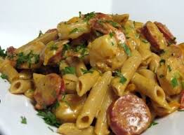 Creamy Cajun Pasta With Andouille Sausage Shrimp Cajun Pasta Food Cajun Recipes