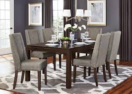 Tops feature book matched veneer with contrasting ash swirl inlay border. Homelegance Kavanaugh Dining Set Dark Brown D5409 78 At Homelement Com
