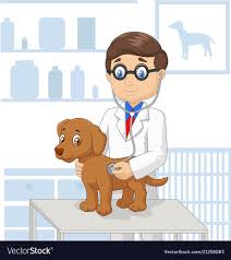 Cartoon Veterinary Examining Dog Download A Free Preview Or High Quality Adobe Illustrator Ai Eps Pdf And High Resolutio Drawing For Kids Dog Vector Cartoon