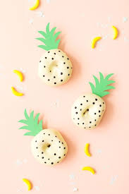 Pineapple Donuts Cute Donuts Doughnuts Donuts