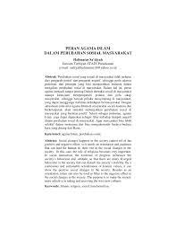 .dalam kalangan masyarakat.peranan ibu bapa penting dalam menangani masalah buli. Pdf Peran Agama Islam Dalamperubahan Sosial Masyarakat