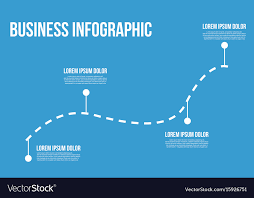 business infographic line chart