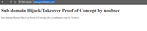 Subdomain Takeover On Jobs Ycombinator Com Noobsecurity