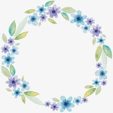 Crown Ring Decorative Frame Border Drawing Copywriter Background Watercolor Flow Floral Wreaths Illustration Watercolor Flower Wreath Floral Border Design