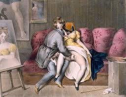 Artist and Sitter: manual foreplay by Achille Devéria