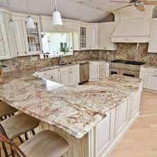 White and gray marbled countertop with a smooth finish for this traditional kitchen. Love The Counter Color Replacing Kitchen Countertops Kitchen Design Kitchen Renovation