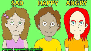 Emociones Y Sentimientos En Ingles Y Espanol Para Ninos Feelings Emotions For Kids Video Youtube