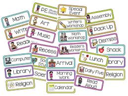 Editable Schedule Cards Classroom Schedule Classroom Labels Schedule Cards