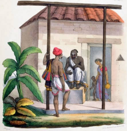 Rare 19th-century Indian lithograph series illustrations