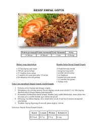 Jun 22, 2021 · resep empal gepuk. Resep Empal Gepuk Pdf