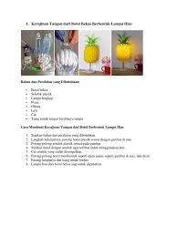 60+ kerajinan dari sendok plastik paling unik. Kerajinan Tangan Dari Botol Bekas Berbentuk Lampu Hias