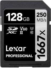 Maybe you would like to learn more about one of these? Lexar Lsd128cbna1667 Professional 1667x 128gb Sdxc Uhs Ii U3 Memory Card