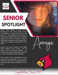 Congratulations, Arraya Jewel Salyers, Class of 2025 Co-Salutatorian!!!