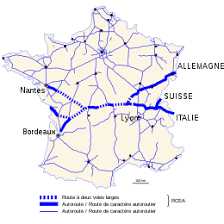 Ancienne carte routière voiture france caltex n° 998 grandes routes nord 1962. Route Centre Europe Atlantique Wikipedia