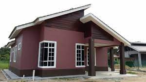 Reka Bentuk Cat Rumah Projek Banglo Satu Tingkat Pasir Tumbuh Kampung Likung Pt 843 Reka Bentuk Rumah House Colors Outdoor Decor Home Decor