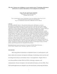 Based on all of the talents that are needed and all of the work and process that goes into building an app, i created below, a cost estimate on building apps. Pdf Why Don T Farmers Use Cell Phones To Access Market Prices Technology Affordances And Barriers To Market Information Services Adoption In Rural Kenya