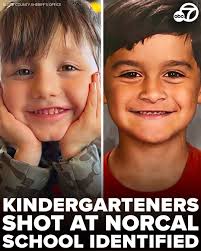 Elias Wolfard, 5, and Roman Mendez, 6, were playing in the playground at  their school when the suspect opened fire, the sheriff said. Elias was shot  once in the abdomen, and Roman