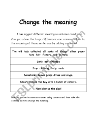 Check spelling or type a new query. How To Use Commas For Ambiguity Esl Worksheet By Lickyboomboomdown